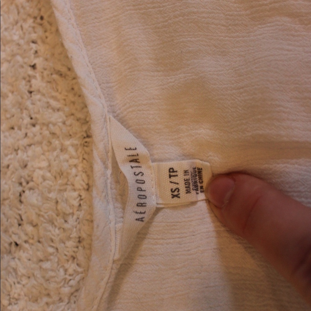 Aeropostale White Crop Top - Picture 4 of 4